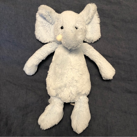 Jellycat Light Blue Elephant Plush - Picture 1 of 4